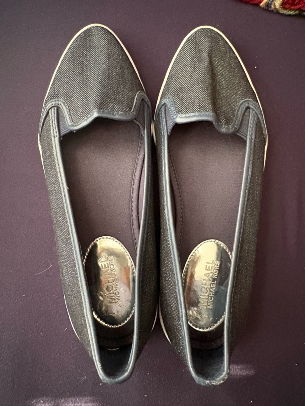 Michael Kors Women's Blue Slip-On Flats